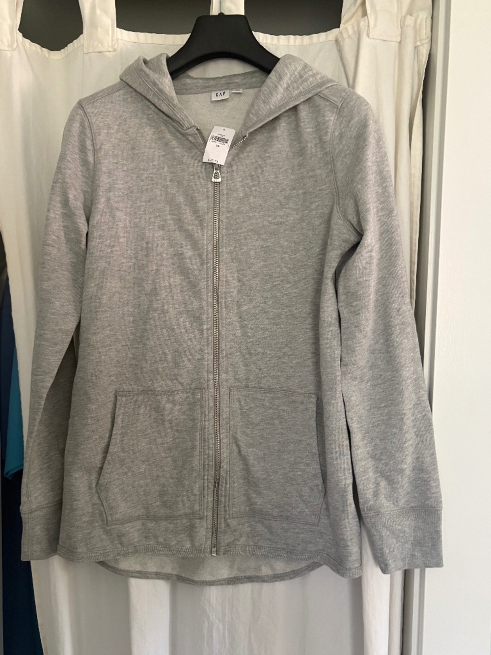 Gap Zip-up Hoodie - Heather Grey